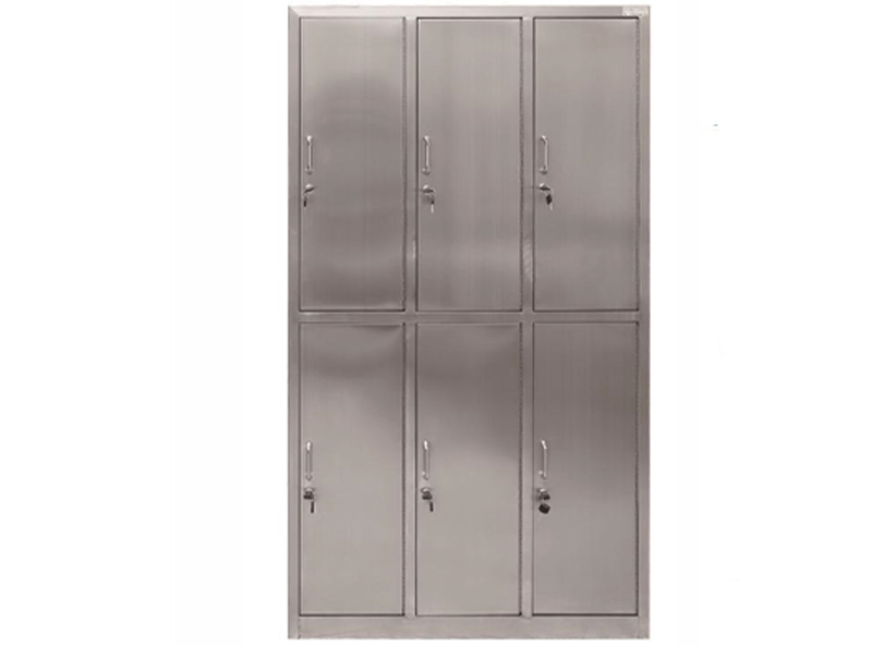 全不锈钢六门更衣柜